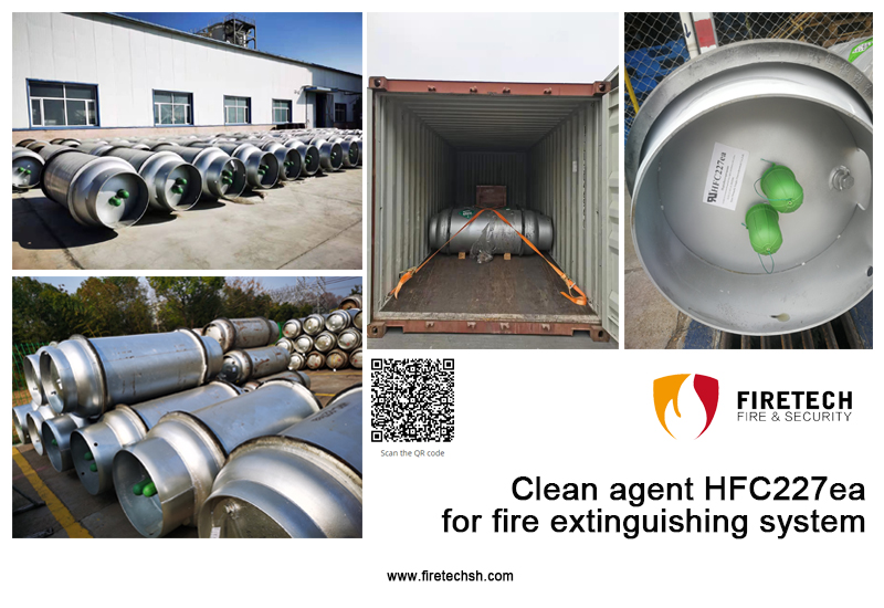 Clean agent for fire extinguishing system units - HFC227ea