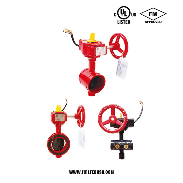 Butterfly Valve with Signal Gearbox 300PSI